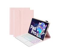 (Pink, Multicolor) AM18-BS For Lenovo Pad Pro 2022 11.2-inch Protective Case with Detachable Bluetooth Keyboard 3-Color
