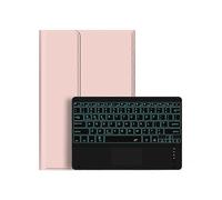 (Pink, Multicolor) For Huawei MateBook E Go Ultra-thin Tablet PU Leather Cover Protective Case + Backlit Wireless Bluet