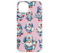Pink Nurse Accessories For Women Cute Pattern Nursing GNOME Carcasa para iPhone 14 Plus