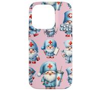 Pink Nurse Accessories For Women Cute Pattern Nursing GNOME Carcasa para iPhone 14 Pro