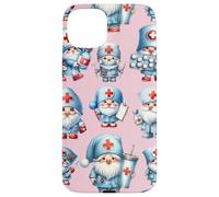 Pink Nurse Accessories For Women Cute Pattern Nursing GNOME Carcasa para iPhone 15 Plus