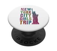 Pink NYC Girls Trip New York City Summer Besties NY Family PopSockets PopGrip Adhesivo
