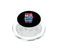 Pink O Blue Daddy Loves You Baby Sock Fiesta de revelación de género PopSockets PopGrip para MagSafe