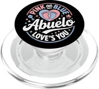 Pink Or Blue Abuelo Loves You Hispanic Gender Reveal Grandpa PopSockets PopGrip para MagSafe