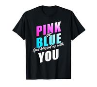 Pink or Blue God Blessed us... Christian Faith Gender Reveal Camiseta