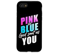 Pink or Blue God Sent Us You - Christian Faith Gender Reveal Carcasa para iPhone SE (2020) / 7/8