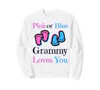 Pink Or Blue Grammy Loves You Baby Girl Or Boy Pronto Sudadera