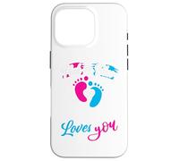 Pink or Blue Pawpaw Loves You Baby Shower Revelación de género Carcasa para iPhone 16 Pro