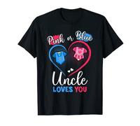 Pink Or Blue Uncle Loves You Pregnancy Gender Reveal Uncle Camiseta