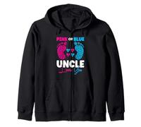 Pink Or Blue Uncle Loves You - Revela el Anuncio del bebé Sudadera con Capucha