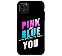 Pink or Blue We're Blessed... Christian Faith Gender Reveal Carcasa para iPhone 11 Pro MAX