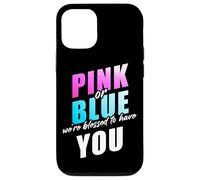 Pink or Blue We're Blessed... Christian Faith Gender Reveal Carcasa para iPhone 12/12 Pro