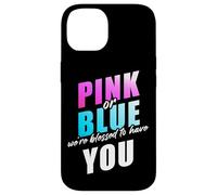 Pink or Blue We're Blessed... Christian Faith Gender Reveal Carcasa para iPhone 14