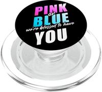 Pink or Blue We're Blessed... Christian Faith Gender Reveal PopSockets PopGrip para MagSafe