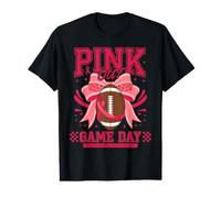 Pink out Concientización sobre el cáncer de Mama Juntos Luchamos Fútbol Camiseta gráfica económica