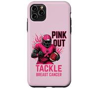Pink out Tackle Breast Cancer Awareness American Football Carcasa para iPhone 11 Pro MAX