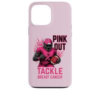 Pink out Tackle Breast Cancer Awareness American Football Carcasa para iPhone 13 Pro MAX