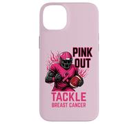 Pink out Tackle Breast Cancer Awareness American Football Carcasa para iPhone 14 Plus