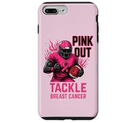 Pink out Tackle Breast Cancer Awareness American Football Carcasa para iPhone 7 Plus/8 Plus