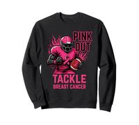 Pink out Tackle Breast Cancer Awareness American Football Sudadera