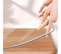 Pink Palm Protector de mesa de plástico transparente de 1,5 mm de grosor, rectangular, impermeable, tapete de escritorio de oficina, antideslizante, para muebles de madera, fácil de limpiar