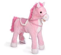 Pink Papaya Caballo de Juego Sparkles, Caballo para Niños 60 cm Caballo de Peluche, Caballo de Juguete Sentarse, con Distintos Sonidos