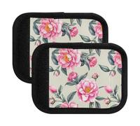 Pink Peonies Camellia Flowers Maleta, agarre acolchado suave con panel de identificación, gancho de doble cara y, Flores de camelia de peonías rosas, one sizex2
