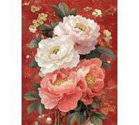 Pink Peony 4000 Piece Jigsaw Puzzles for Adults, Colourful, Challenging & Brainteasing Adult Puzzles 4000 Pieces Flowers, Fun jigsaws for The Whole Family 56x34 Inch