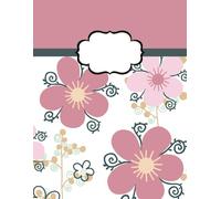 Pink Petal Whimsy Composition Notebook: Retro Floral 8.5 x 11” Wide-Ruled Notebook for School, Journaling, or Daily Notes