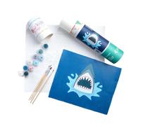 Pink Picasso Kits Paint by Number for Kids Ages 5-12 | DIY 8x10 Beginners Kids Paint Set Color by Numbers Canvas Painting Kits | As Seen On