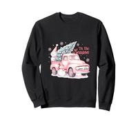 Pink Pickup It's The Season Snowman Christmas Tree Truck Sudadera