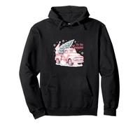 Pink Pickup It's The Season Snowman Christmas Tree Truck Sudadera con Capucha