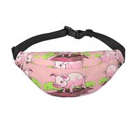 Pink Piglet Riñonera Elegante y práctica para Mujer: práctica riñonera para Actividades al Aire Libre, riñonera para Correr,