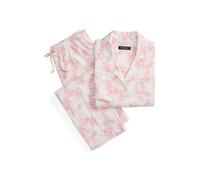 Pink Pijama floral de punto con algodón XL
