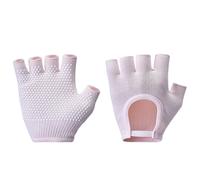 (Pink) Pilates Gloves Fitness Gloves Breathable Cycling Gloves Gym Gloves Training Gloves Sports Gloves for Dance Sport Yellow