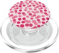 Pink Polka Dots Girly Confetti Fun Pattern PopSockets PopGrip para MagSafe