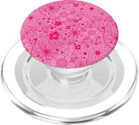 Pink Pop Mount Socket Moda Floral Botanical Flores Jardín PopSockets PopGrip para MagSafe
