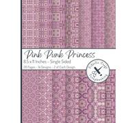 Pink Punk Princess Geometric Scrapbook Paper: 8.5 x 11 inches Single Sided Paper Prints 28 Pages for Scrapbooking, Origami, Decoupage, Photo Albums, ... Cardmaking, and Paper Craft Supplies
