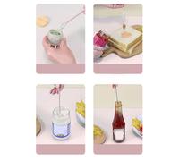 Pink Retractable Silicone Spatula Mini Telescopic Spatula Spoon Reusable Easy to Clean with Hanging Buckle for Cosmetics Lip Gloss Cosmetic Makeup Nail Polish Applicator.