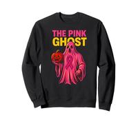 Pink Ribbon The Pink Ghost Linde Women's Spooky Awareness Sudadera