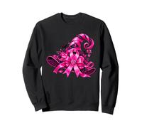 Pink Ribbon Witch Hat Halloween Breast Cancer Awareness Sudadera