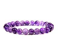 Pink Rose Crystal Quartzs Bracelets Women Natural Stone Streche Bracelet Elastic Cord Jewelry-1_23cm