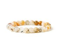 Pink Rose Crystal Quartzs Bracelets Women Natural Stone Streche Bracelet Elastic Cord Jewelry-40_21cm