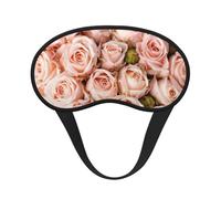 Pink Roses - Antifaz para dormir, sedoso, satén suave, correa elástica, sombra de ojos para mujeres y hombres