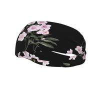 Pink Roses in Bloom - Diadema elástica unisex para yoga, deportes y fitness, para correr, baloncesto, absorbe el sudor