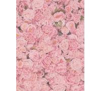 Pink Roses Lined Notebook A4 (8.25x11") - 414 Pages - Hardcover Wraparound Design
