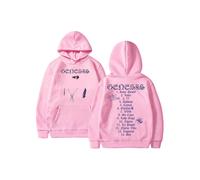 (Pink-S)Peso Pluma Genesis Music Album Hoodie Hombres Mujeres Moda Casual Sudadera con capucha Hombre