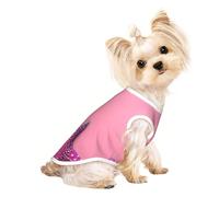 Pink Sand Beach Pet - Camiseta transpirable sin mangas para perros y gatos pequeños, suave, cómoda, elegante