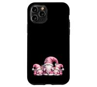 Pink Santa Gnomes In Christmas Family Outfits For Xmas Carcasa para iPhone 11 Pro