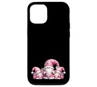 Pink Santa Gnomes In Christmas Family Outfits For Xmas Carcasa para iPhone 12/12 Pro